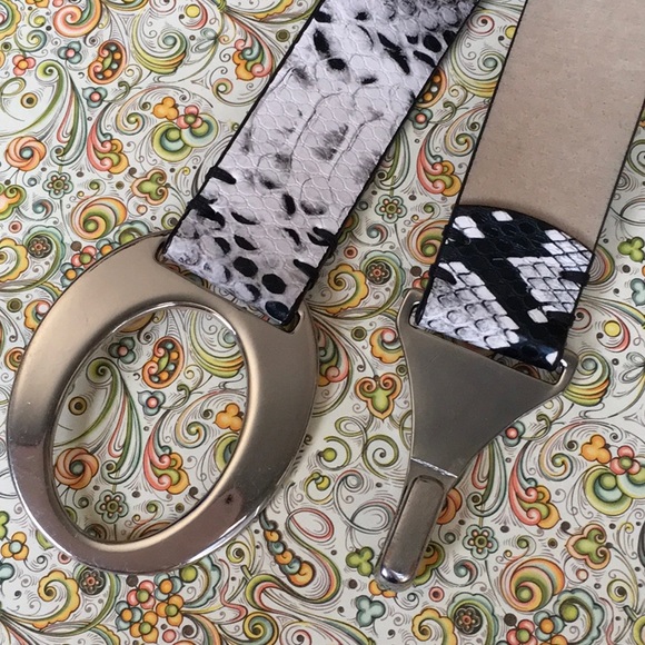 Python Print Leather Belt - Picture 2 of 4